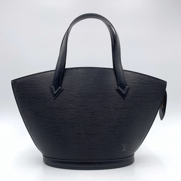 100% Authentic LOUIS VUITTON Epi Saint Jacques PM Black - Picture 2 of 10